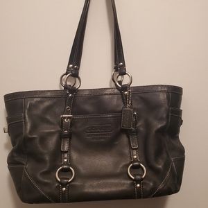 Black Leather Coach Bag